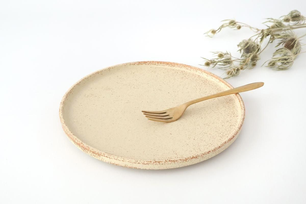 Vega Round Plate Ivory 26㎝/10.2in | Mino Ware