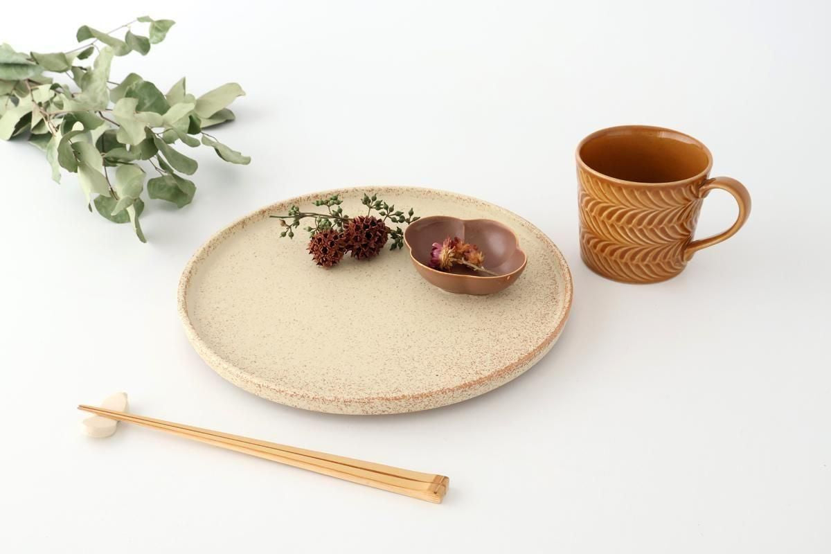 Vega Round Plate Ivory 26㎝/10.2in | Mino Ware