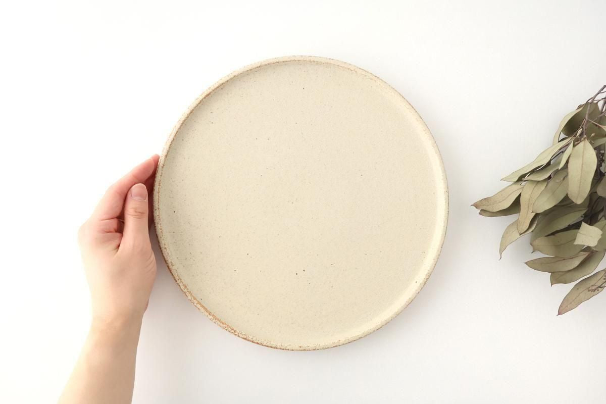 Vega Round Plate Ivory 26㎝/10.2in | Mino Ware