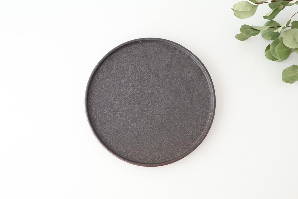 Vega Round Plate Black 23.0cm /9.05in | Mino Ware