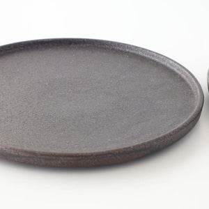 Vega Round Plate Black 23.0cm /9.05in | Mino Ware