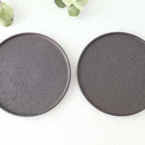 Vega Round Plate Black 23.0cm /9.05in | Mino Ware