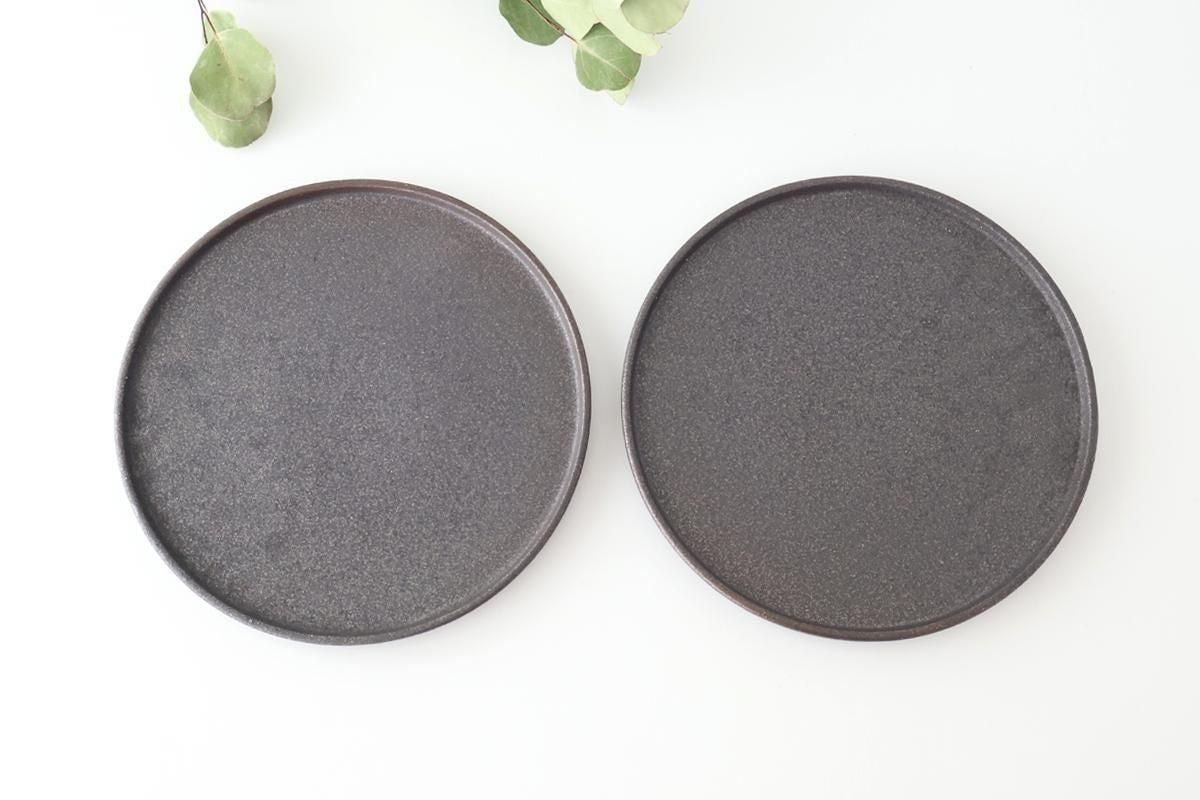 Vega Round Plate Black 23.0cm /9.05in | Mino Ware