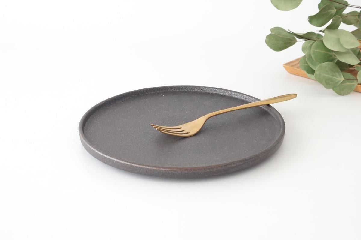 Vega Round Plate Black 23.0cm /9.05in | Mino Ware