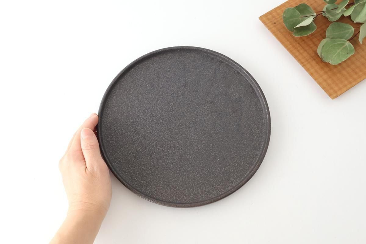 Vega Round Plate Black 23.0cm /9.05in | Mino Ware