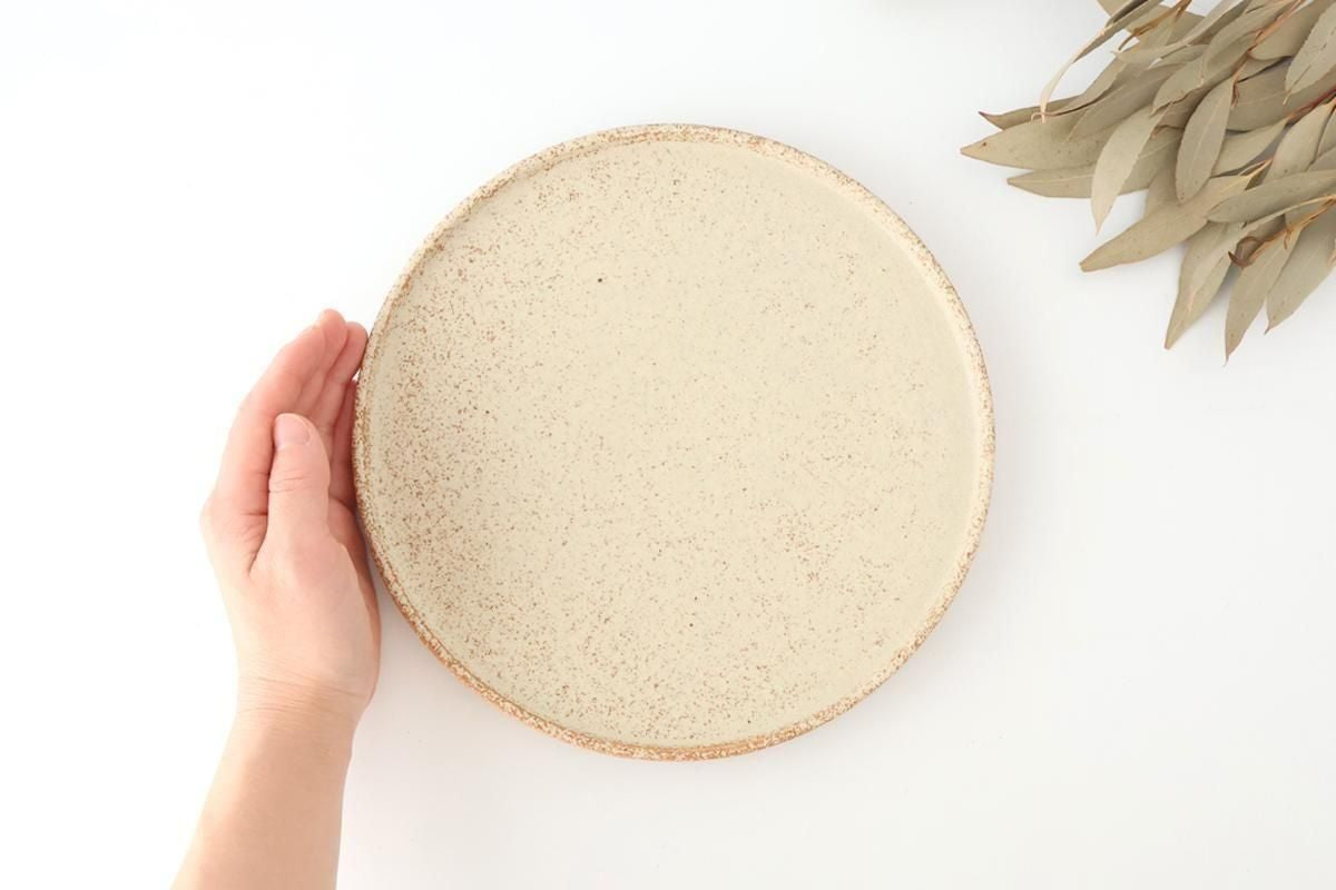 Vega Round Plate Ivory 23.0cm /9.05in | Mino Ware