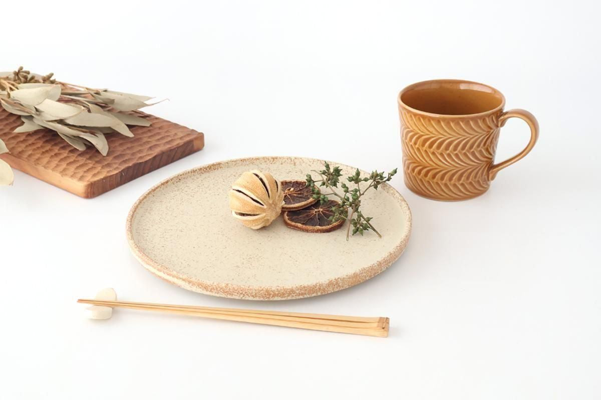 Vega Round Plate Ivory 23.0cm /9.05in | Mino Ware