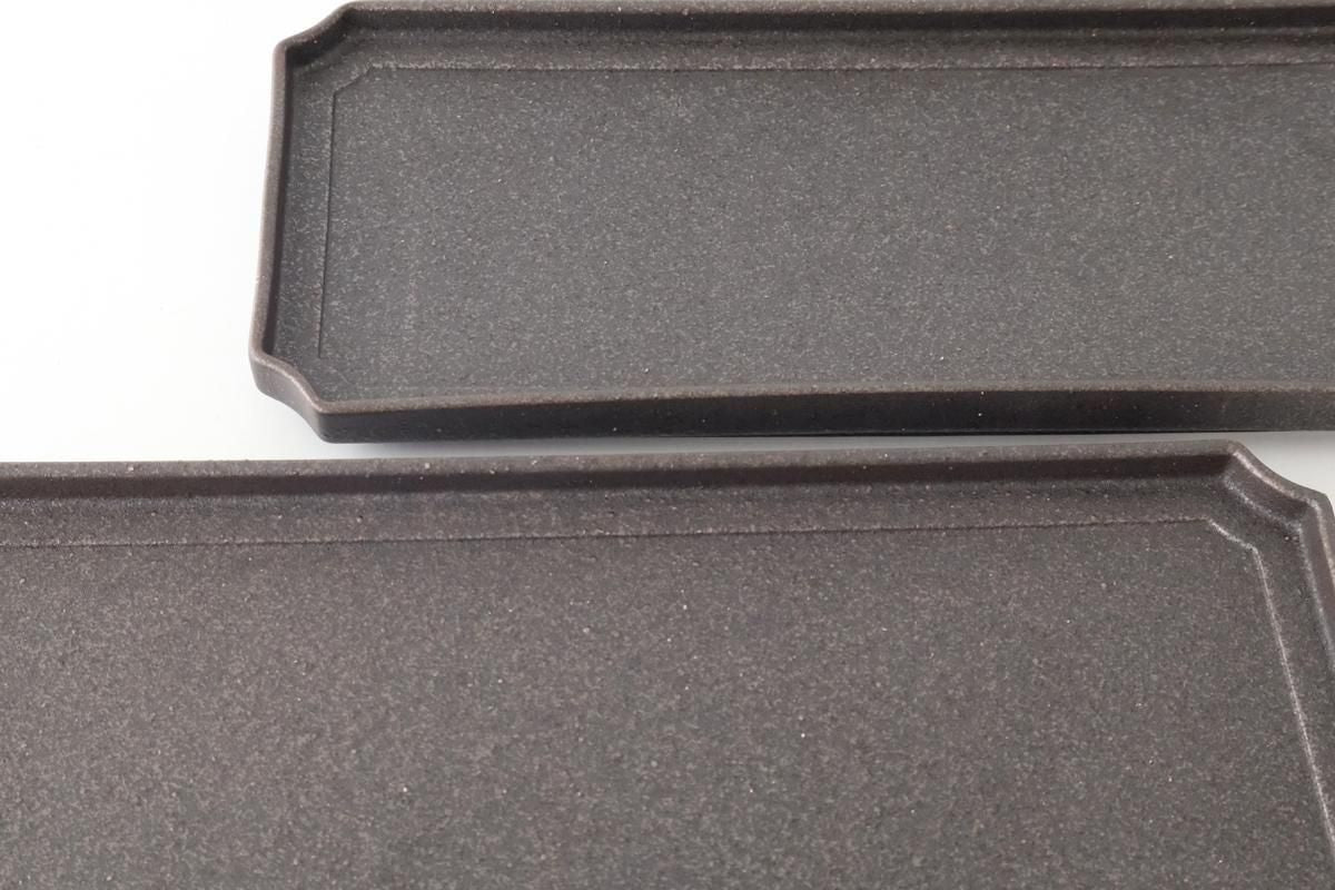 Vega Rectangle Plate Black | Sushi Plate Mino Ware