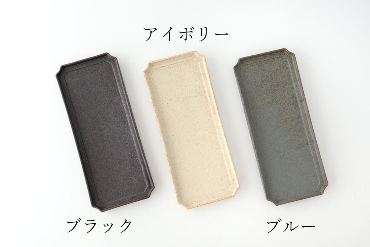 Vega Rectangle Plate Black | Sushi Plate Mino Ware