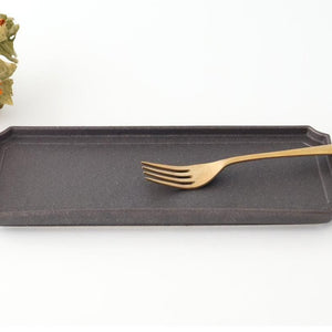Vega Rectangle Plate Black | Sushi Plate Mino Ware