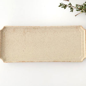 Vega Rectangle Plate Ivory | Sushi Plate Mino Ware