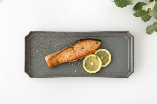 Vega Rectangle Plate Blue | Sushi Plate Mino Ware