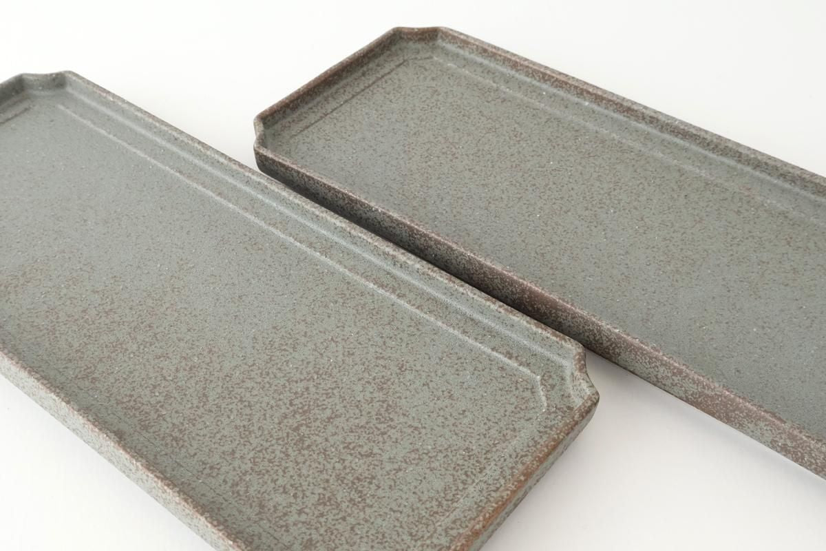 Vega Rectangle Plate Blue | Sushi Plate Mino Ware