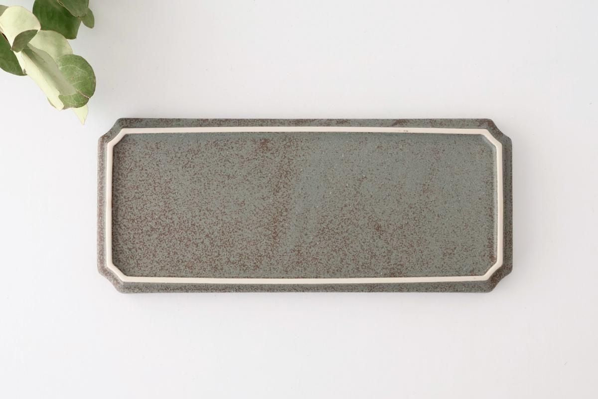 Vega Rectangle Plate Blue | Sushi Plate Mino Ware