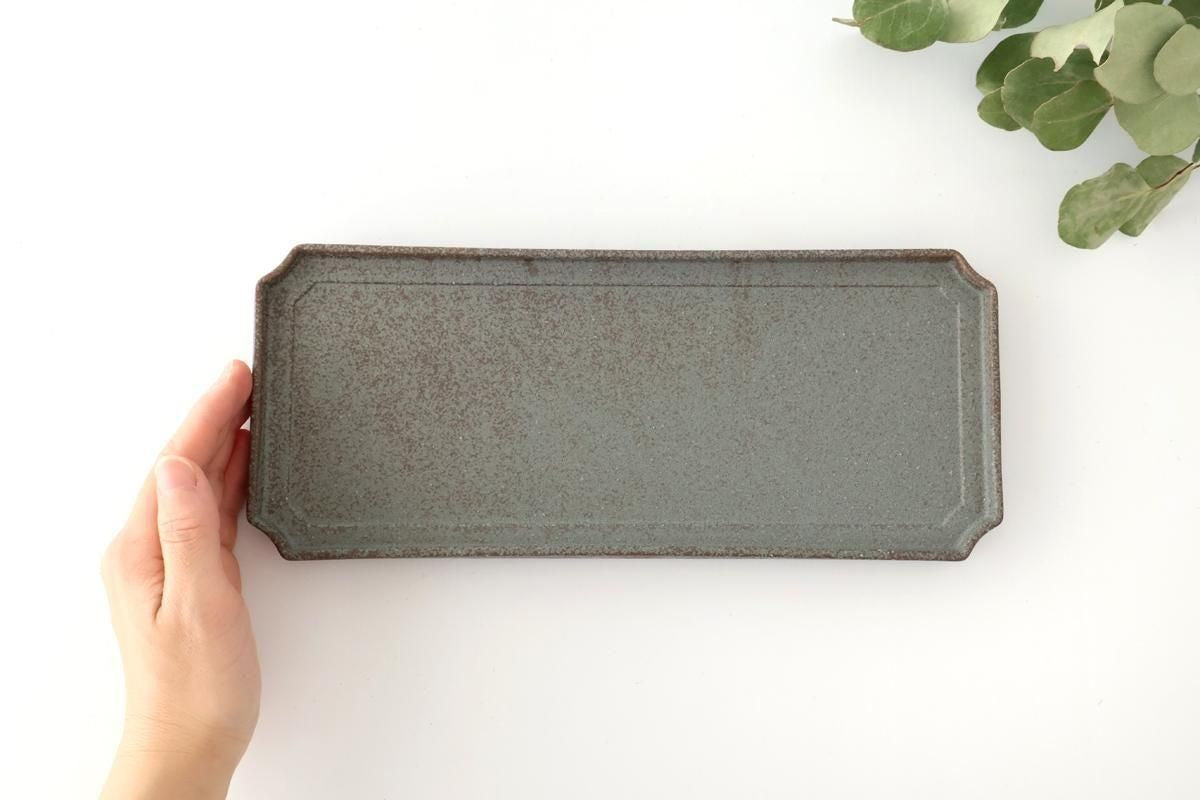 Vega Rectangle Plate Blue | Sushi Plate Mino Ware