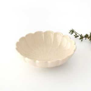 Chrysanthemum-shaped Bowl White 17㎝/6.6in | Seto Ware