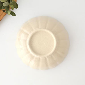 Chrysanthemum-shaped Bowl White 17㎝/6.6in | Seto Ware