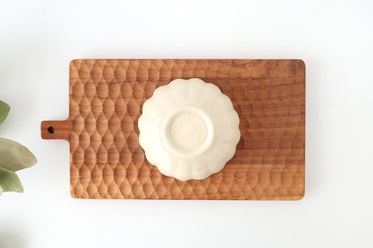 Chrysanthemum-shaped Bowl White 11㎝/4.3in | Kobachi Seto Ware