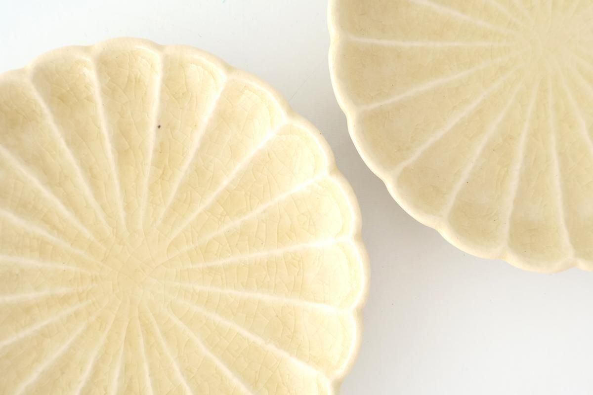 Chrysanthemum-shaped Plate Kiseto  15㎝/6in | Seto Ware
