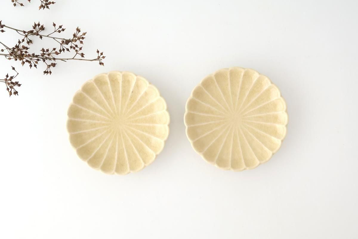 Chrysanthemum-shaped Plate Kiseto  15㎝/6in | Seto Ware