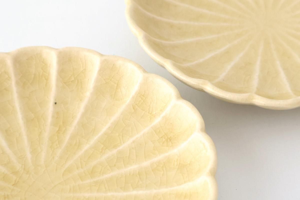 Chrysanthemum-shaped Plate Kiseto  15㎝/6in | Seto Ware