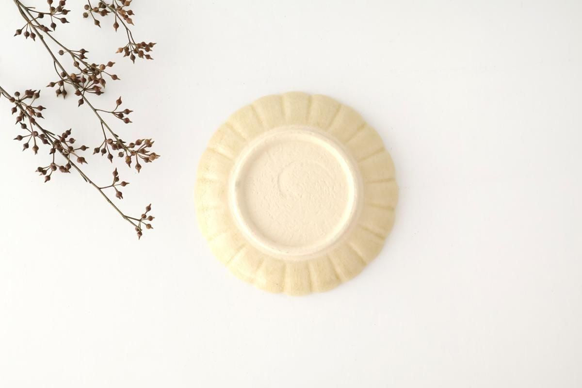 Chrysanthemum-shaped Plate Kiseto  15㎝/6in | Seto Ware