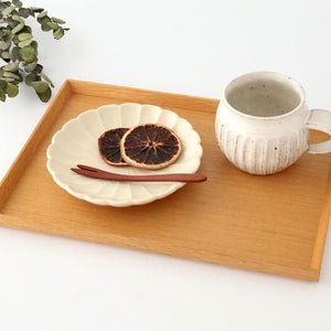 Chrysanthemum-shaped Plate White  15㎝/6in | Seto Ware