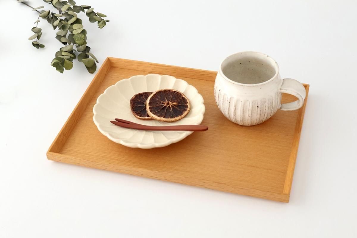 Chrysanthemum-shaped Plate White  15㎝/6in | Seto Ware