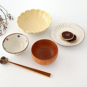 Chrysanthemum-shaped Bowl Kiseto 17.5㎝/6.9in | Seto Ware