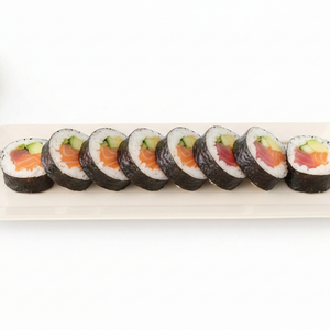 Kosen Kiln Long Octogonal Plate White | Sushi Plate Banko Ware