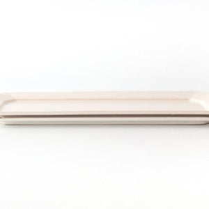 Kosen Kiln Long Octogonal Plate White | Sushi Plate Banko Ware