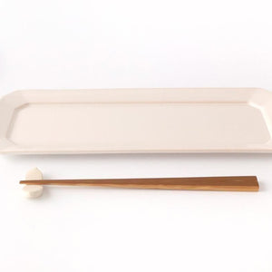 Kosen Kiln Long Octogonal Plate White | Sushi Plate Banko Ware