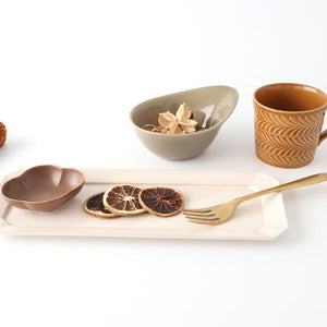 Kosen Kiln Long Octogonal Plate White | Sushi Plate Banko Ware