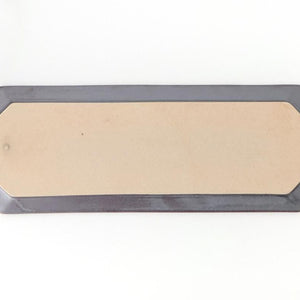 Kosen Kiln Long Octogonal Plate Black | Sushi Plate Banko Ware