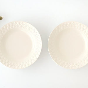 Kosen Kiln leaf Soup Plate White | Banko Ware