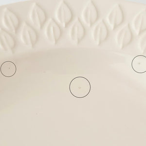 Kosen Kiln leaf Soup Plate White | Banko Ware