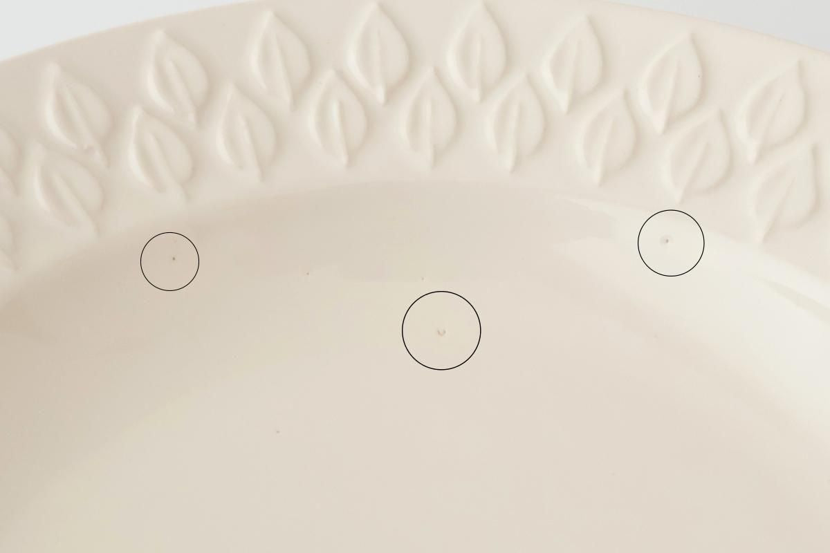 Kosen Kiln leaf Soup Plate White | Banko Ware