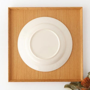 Kosen Kiln leaf Soup Plate White | Banko Ware