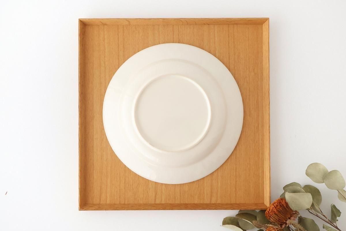 Kosen Kiln leaf Soup Plate White | Banko Ware