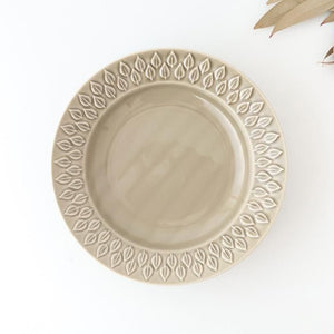 Kosen Kiln leaf Soup Plate Gray | Banko Ware