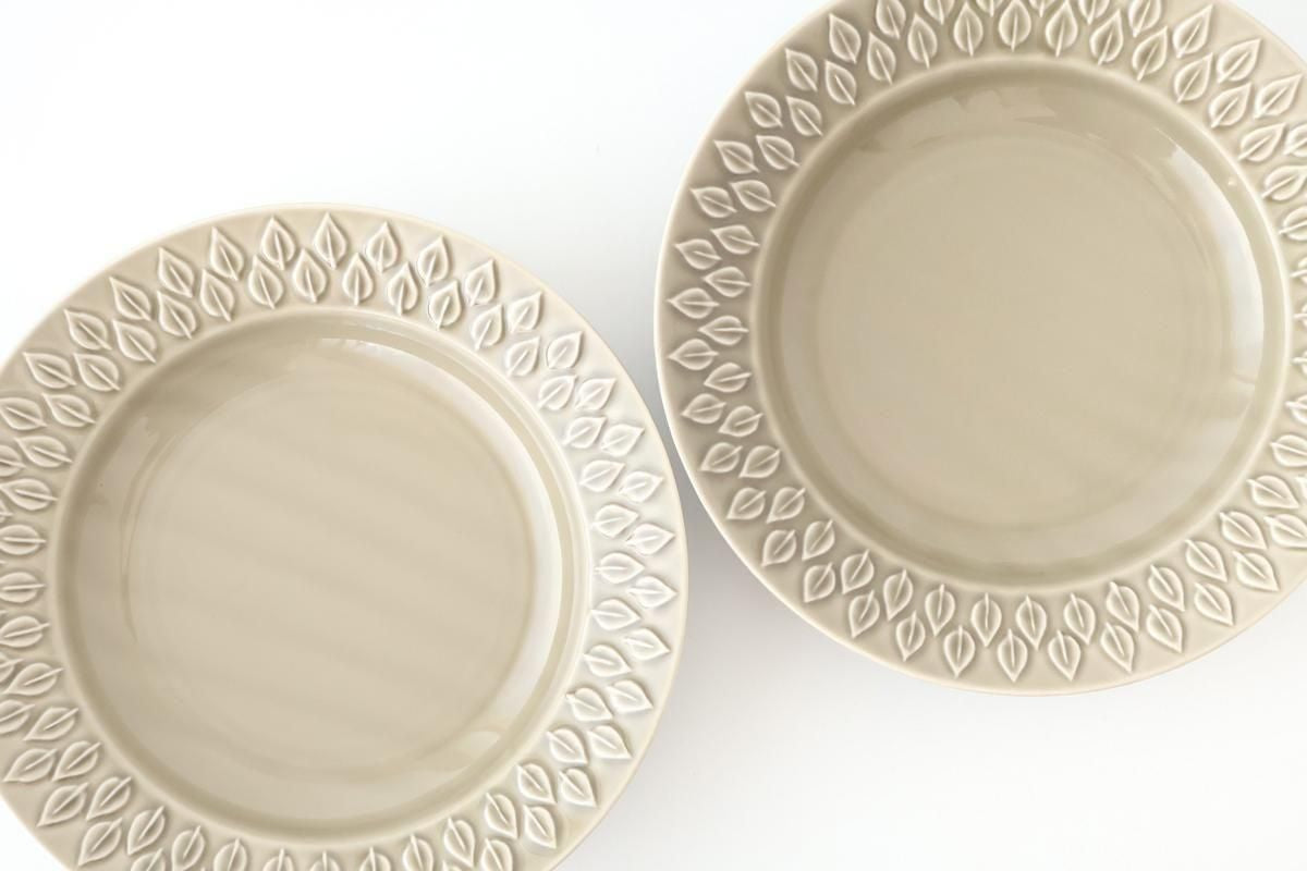 Kosen Kiln leaf Soup Plate Gray | Banko Ware