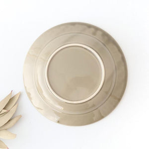 Kosen Kiln leaf Soup Plate Gray | Banko Ware