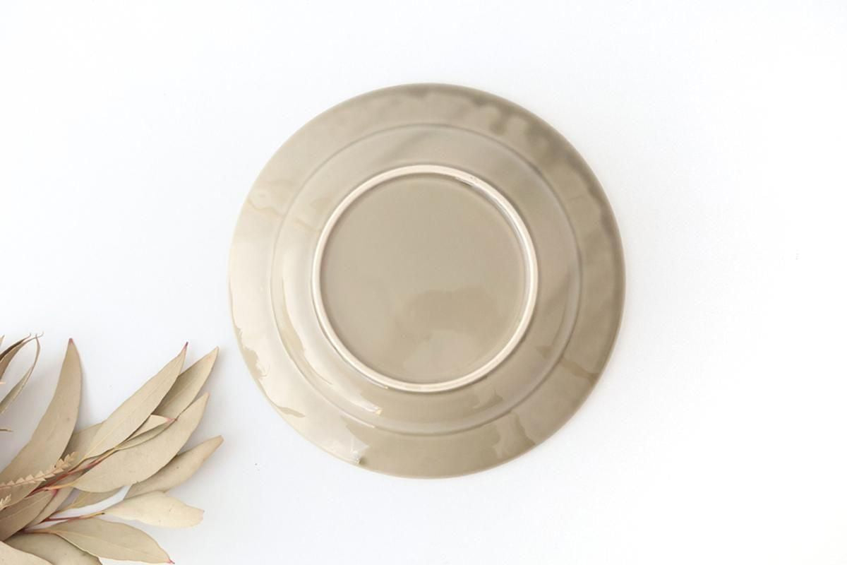 Kosen Kiln leaf Soup Plate Gray | Banko Ware