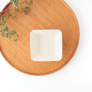 Kosen Kiln Small Square Bowl White | Kobachi Banko Ware