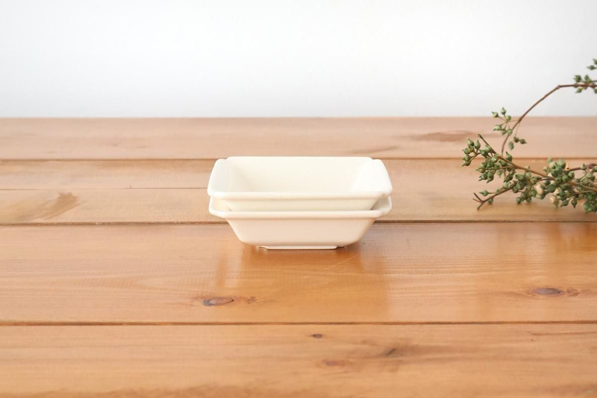 Kosen Kiln Small Square Bowl White | Kobachi Banko Ware