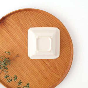 Kosen Kiln Small Square Bowl White | Kobachi Banko Ware