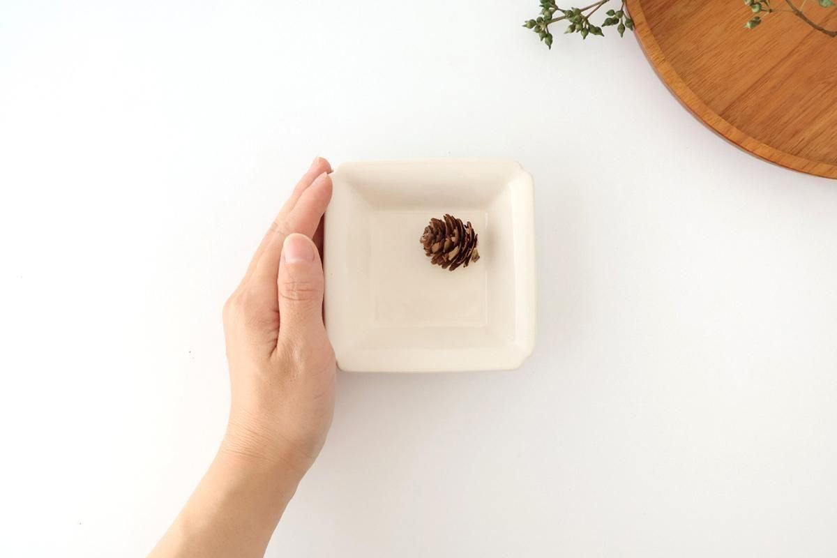 Kosen Kiln Small Square Bowl White | Kobachi Banko Ware