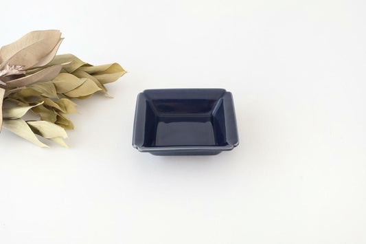 Kosen Kiln Small Square Bowl Navy  | Kobachi Banko Ware