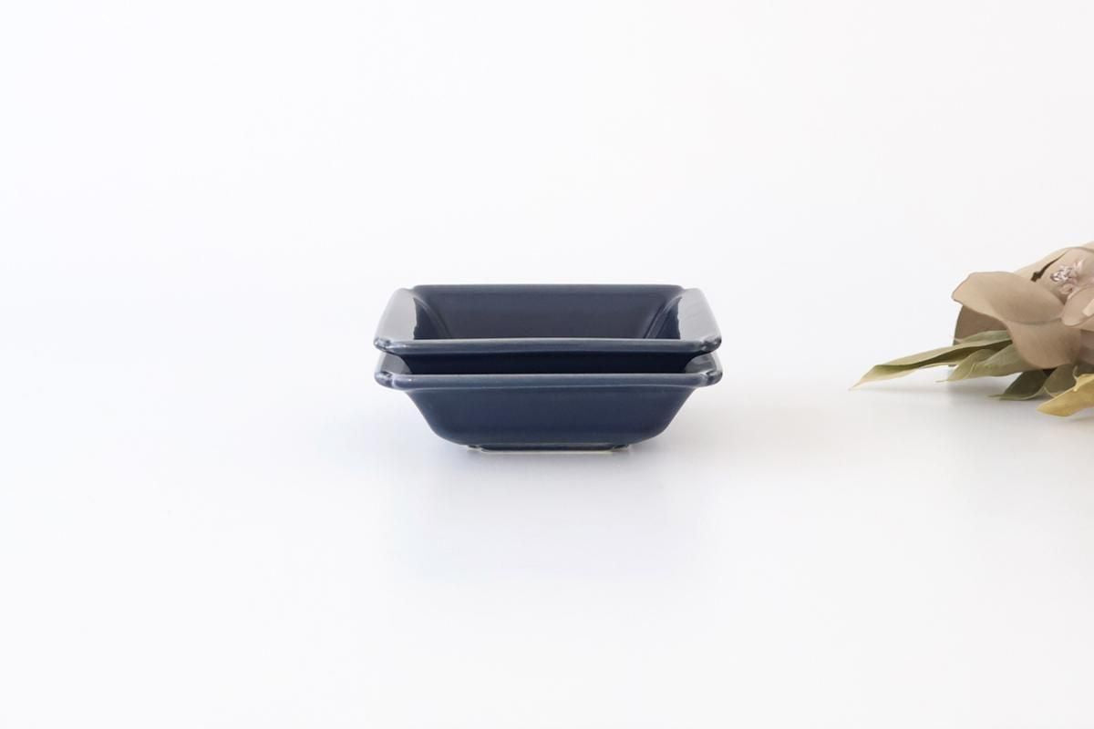 Kosen Kiln Small Square Bowl Navy  | Kobachi Banko Ware