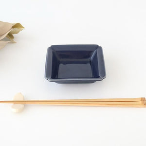 Kosen Kiln Small Square Bowl Navy  | Kobachi Banko Ware